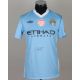 Gael Clichy sky-blue No.22 Manchester City match worn short-sleeved shirt, 2011-12 - Image 1 of 6