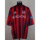Lee Peacock black and red No.24 Manchester City match worn short-sleeved shirt, 1999 - Image 1 of 5