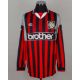 Nicky Sumberbee black and red No.16 Manchester City match worn long-sleeved shirt, 1995-96 - Image 1 of 4