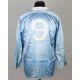 Billy Sowden rare sky-blue and white No.9 Manchester City match worn shirt, 1953 - Image 2 of 4