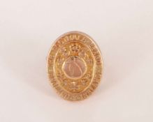 Herbert Burgess 9ct gold Inter-League medal, 1905