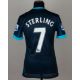 Raheem Sterling blue No.7 Manchester City match worn short-sleeved shirt, 2016 - Image 2 of 5