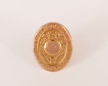 Herbert Burgess 15ct gold Inter-League medal, 1905