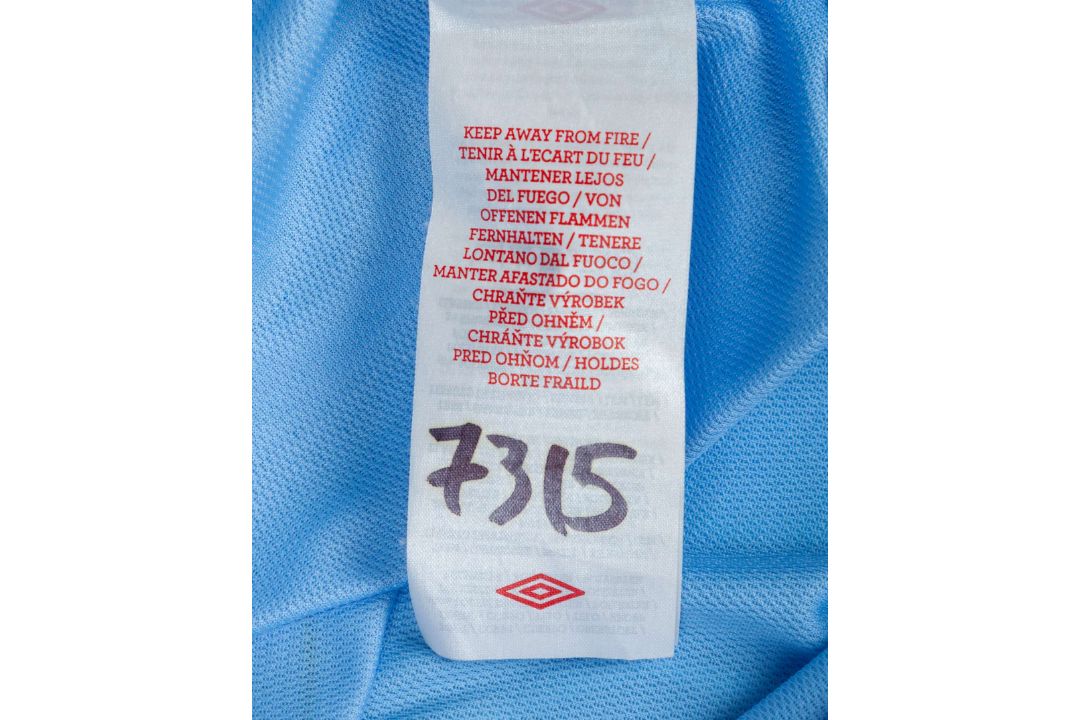 Gael Clichy sky-blue No.22 Manchester City match worn short-sleeved shirt, 2011-12 - Image 6 of 6
