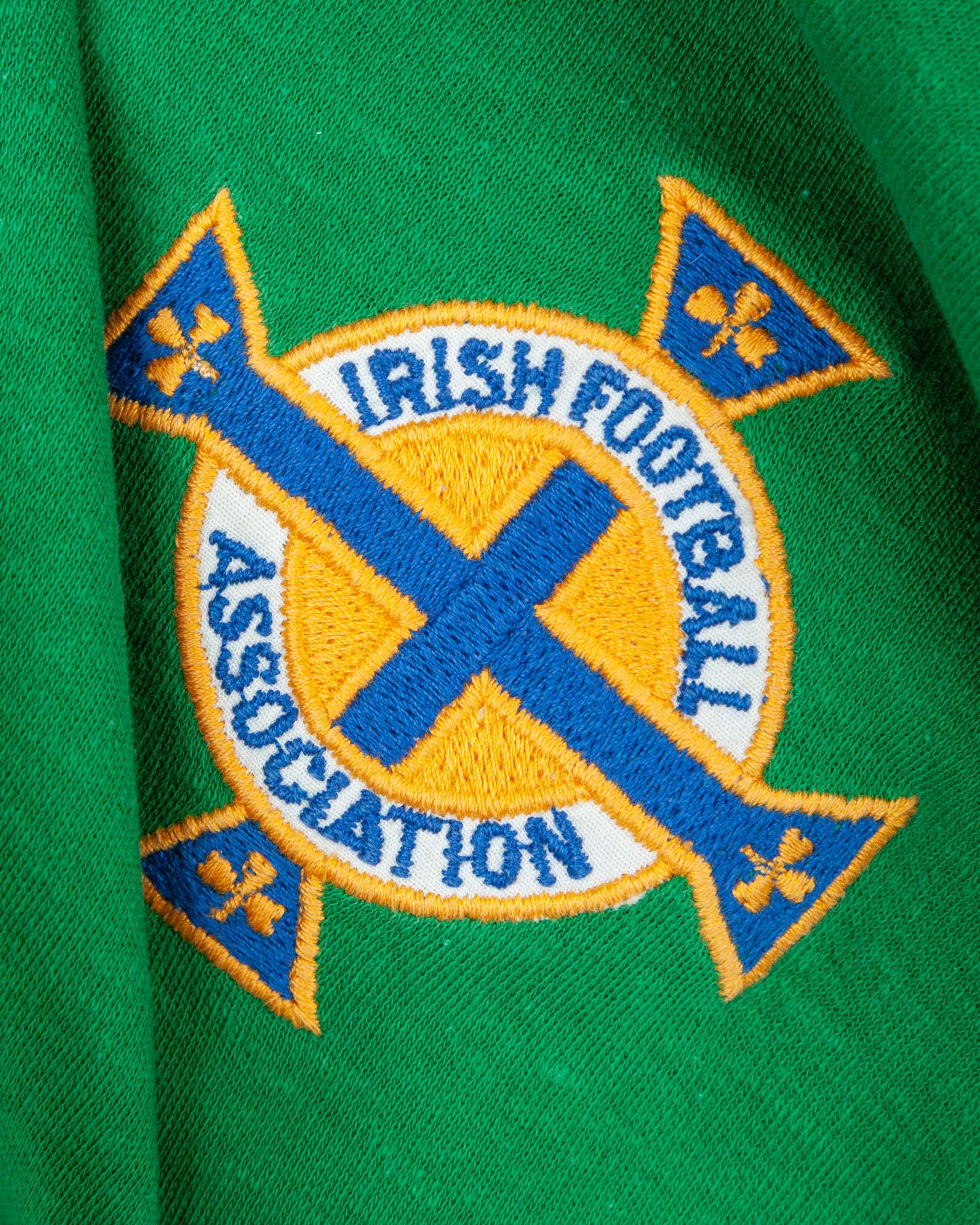 George Best green and white No.11 Northern Ireland match worn long-sleeved shirt, 1976 - Image 3 of 4