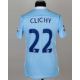 Gael Clichy sky-blue No.22 Manchester City match worn short-sleeved shirt, 2011-12 - Image 2 of 6
