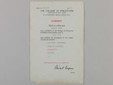 George Best College of Preceptors Report, 1961