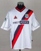 Marc Vivien Foe white, red and black No.23 Manchester City short-sleeved shirt, 2002-03