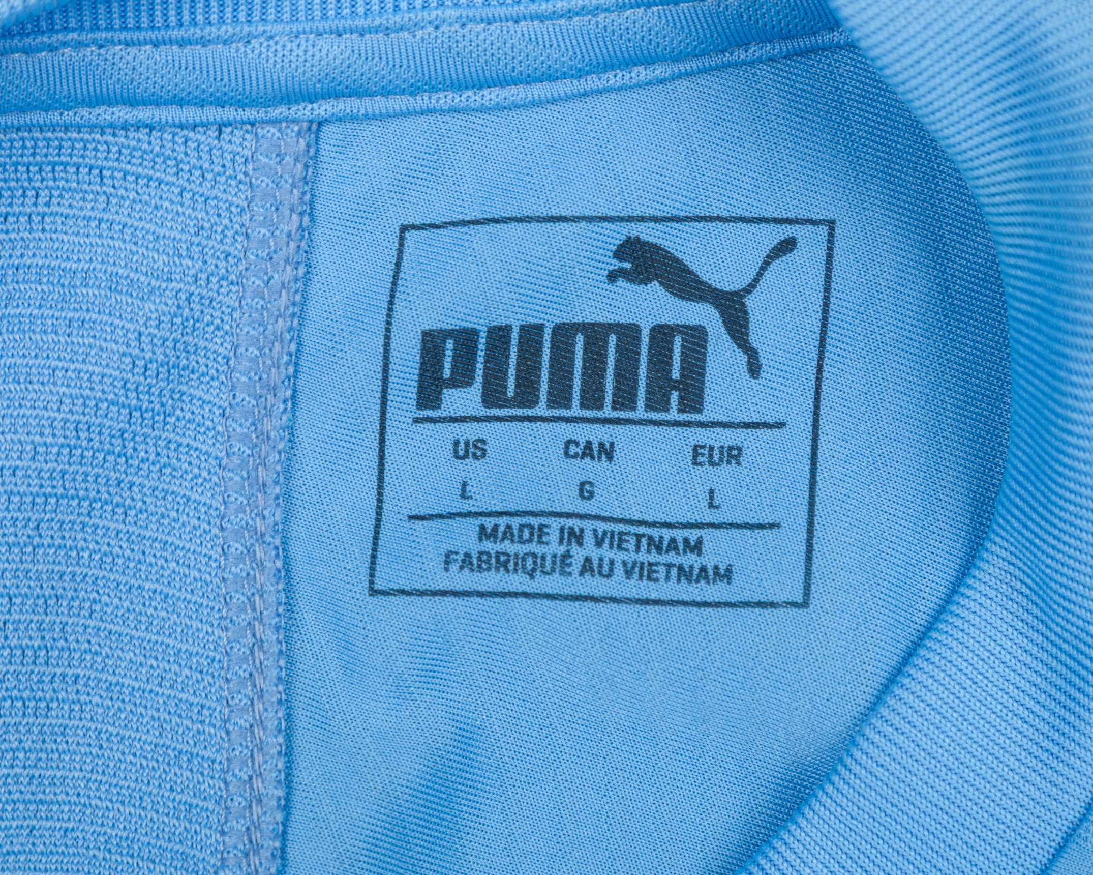 Aymeric Laporte sky-blue and purple No.14 Manchester City match worn shirt, 2020 - Image 5 of 6