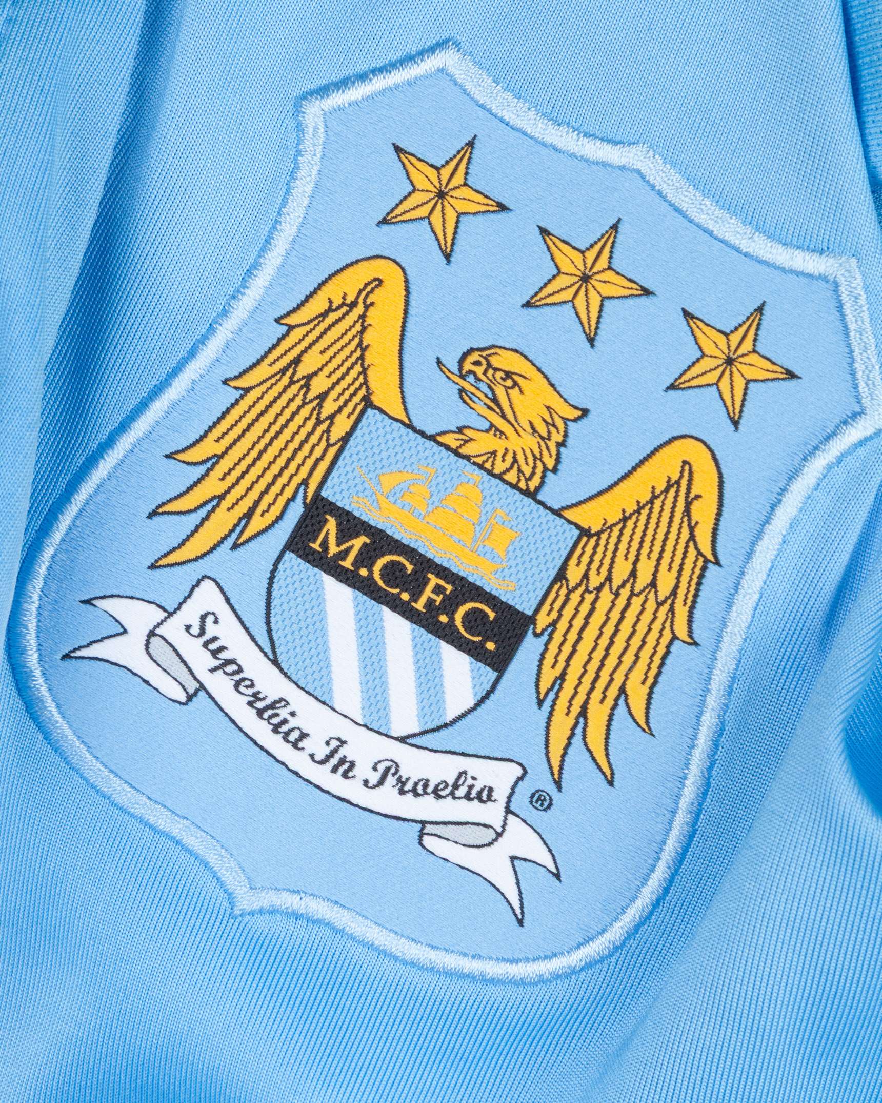 Yaya Toure sky-blue No.42 Manchester City match worn short-sleeved shirt, 2016 - Image 4 of 5