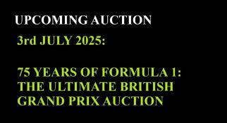 UPCOMING AUCTION: 3rd JULY 2025 75 YEARS OF FORMULA 1