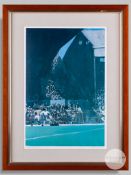 Harold Riley, Old Trafford colour print, No.6 of a limited edition of 25