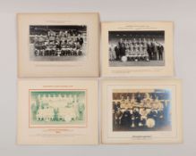Four Manchester United team line-up photographs&nbsp;