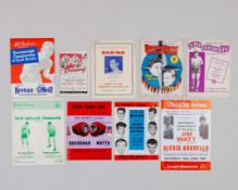 A good collection of Boxing programmes and autographs