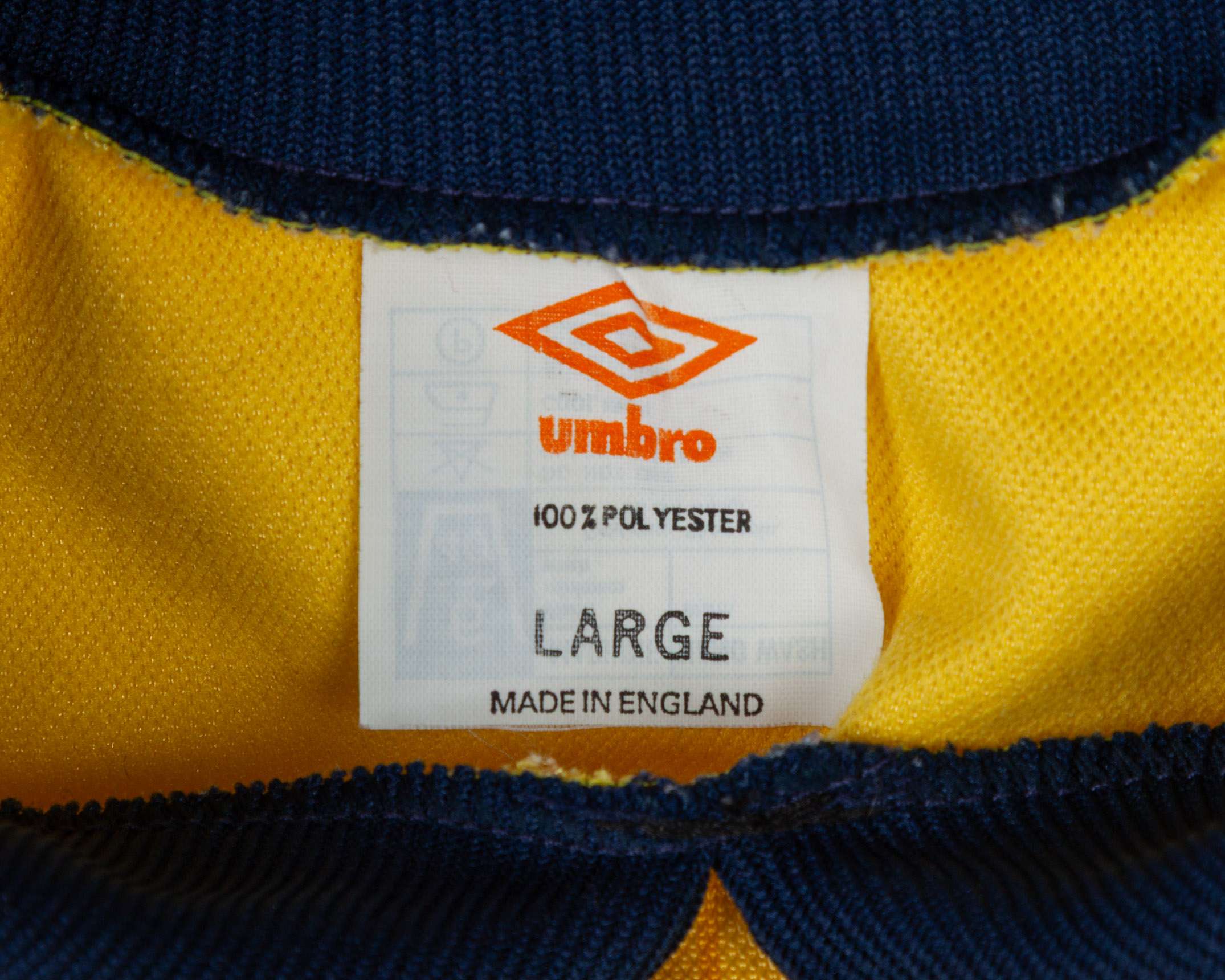 Billy Thomson yellow and blue No.1 Scotland goalkeepers shirt, 1981 - Image 5 of 5