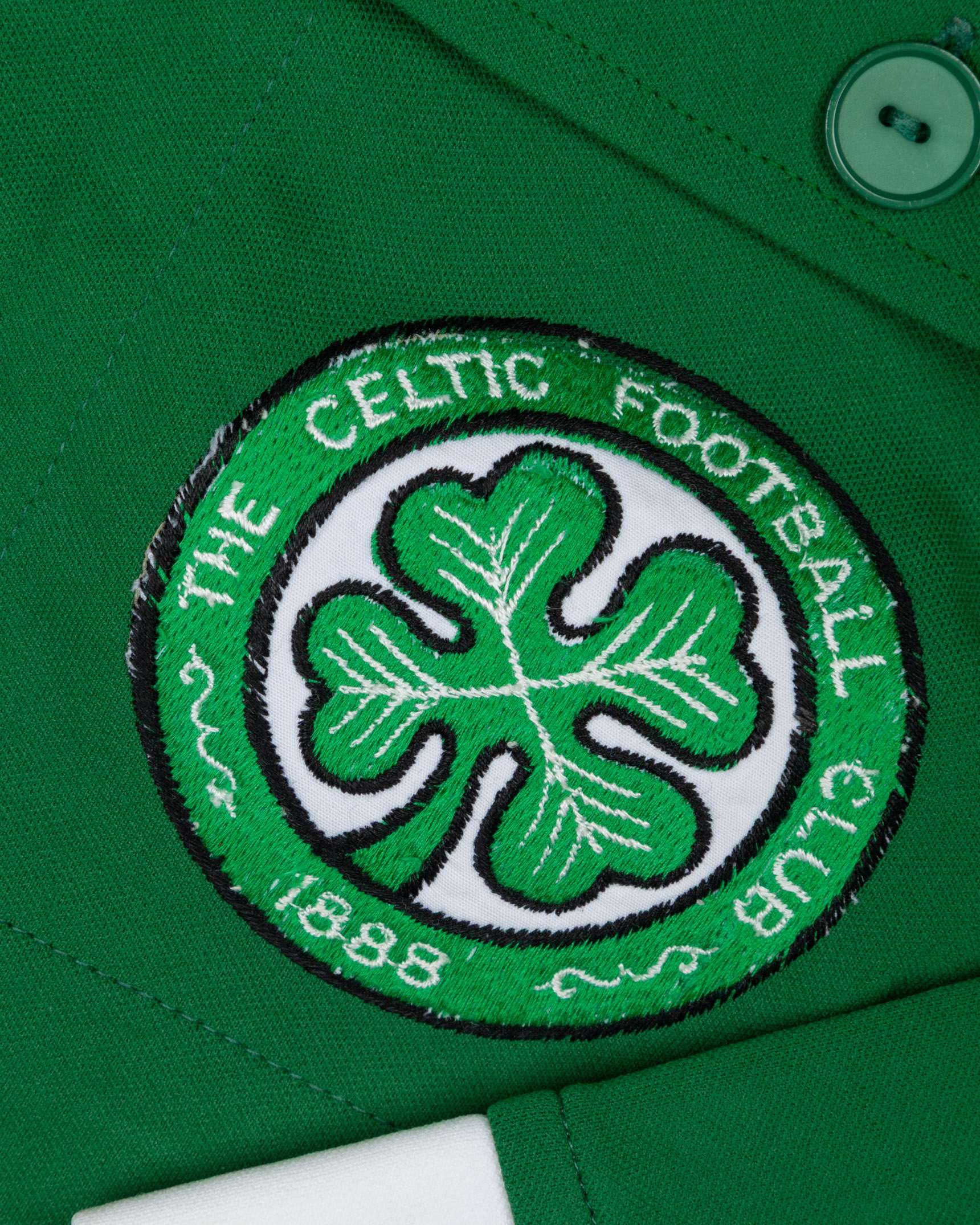 Green and white Celtic v. Rangers 1978 League Cup tracksuit top - Image 3 of 4