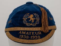Blue Scotland v. England and Ireland International Amateur Cap, 1938-39.