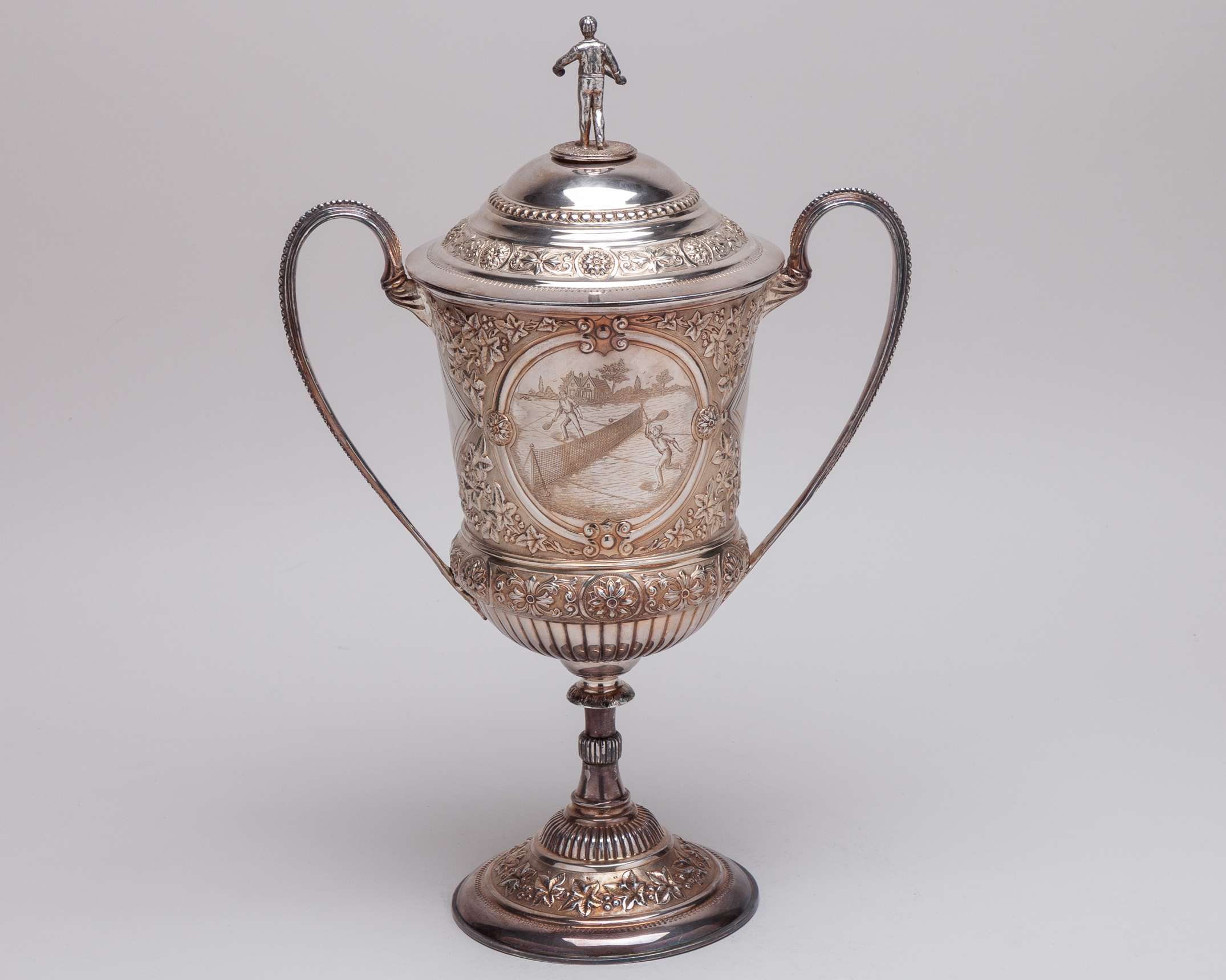 Silver Whitehouse Challenge Cup Gentleman's Singles, twin-Handled Tennis Trophy - Image 2 of 8