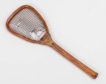 An extremely rare and early French racquet probably dating from The Late 18th Century