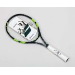 Rafael Nadal autographed green, black and white Babolat Wimbledon 27 racket