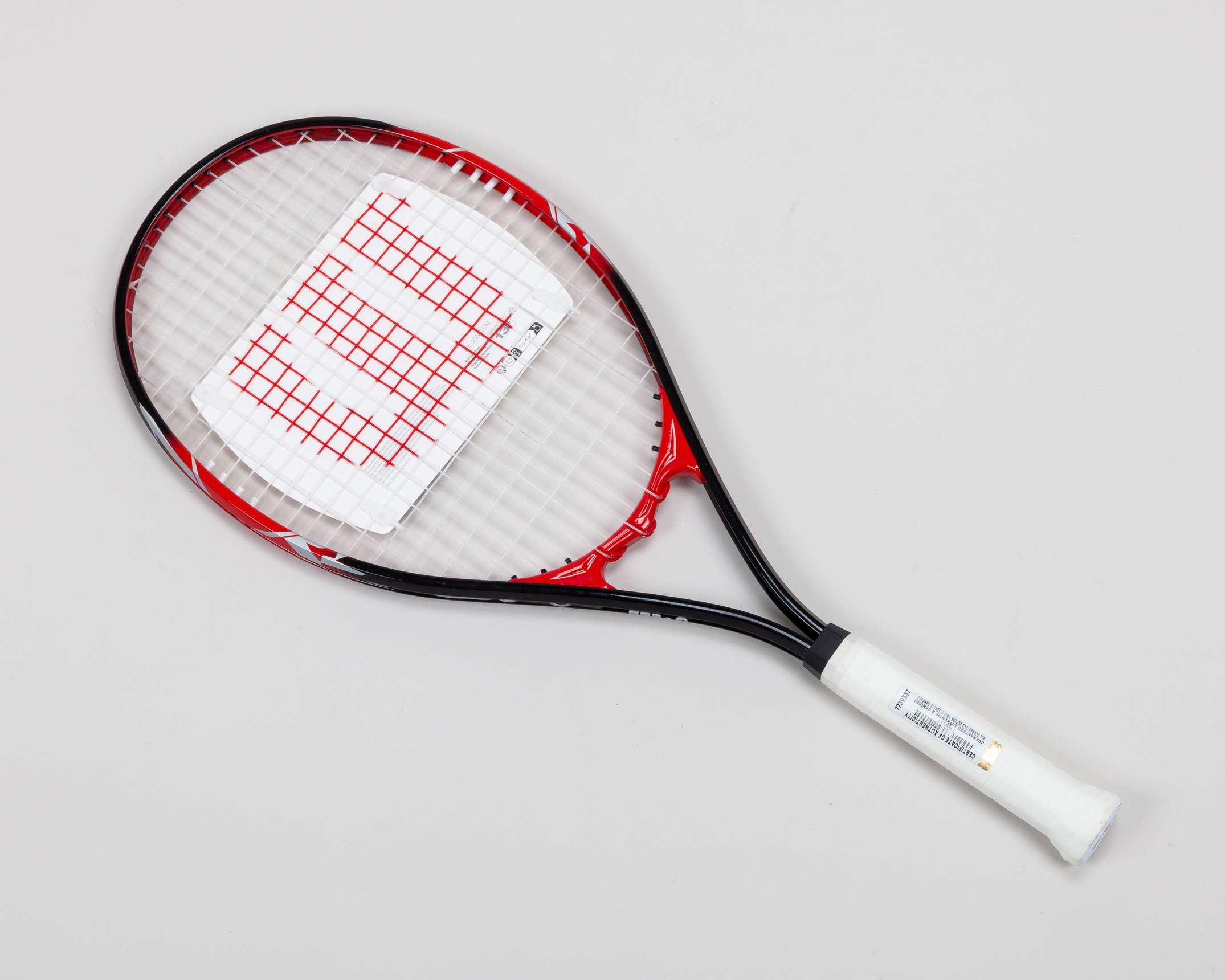 Roger Federer autographed black, red and white Wilson Federer Tour 110 racket - Image 2 of 4