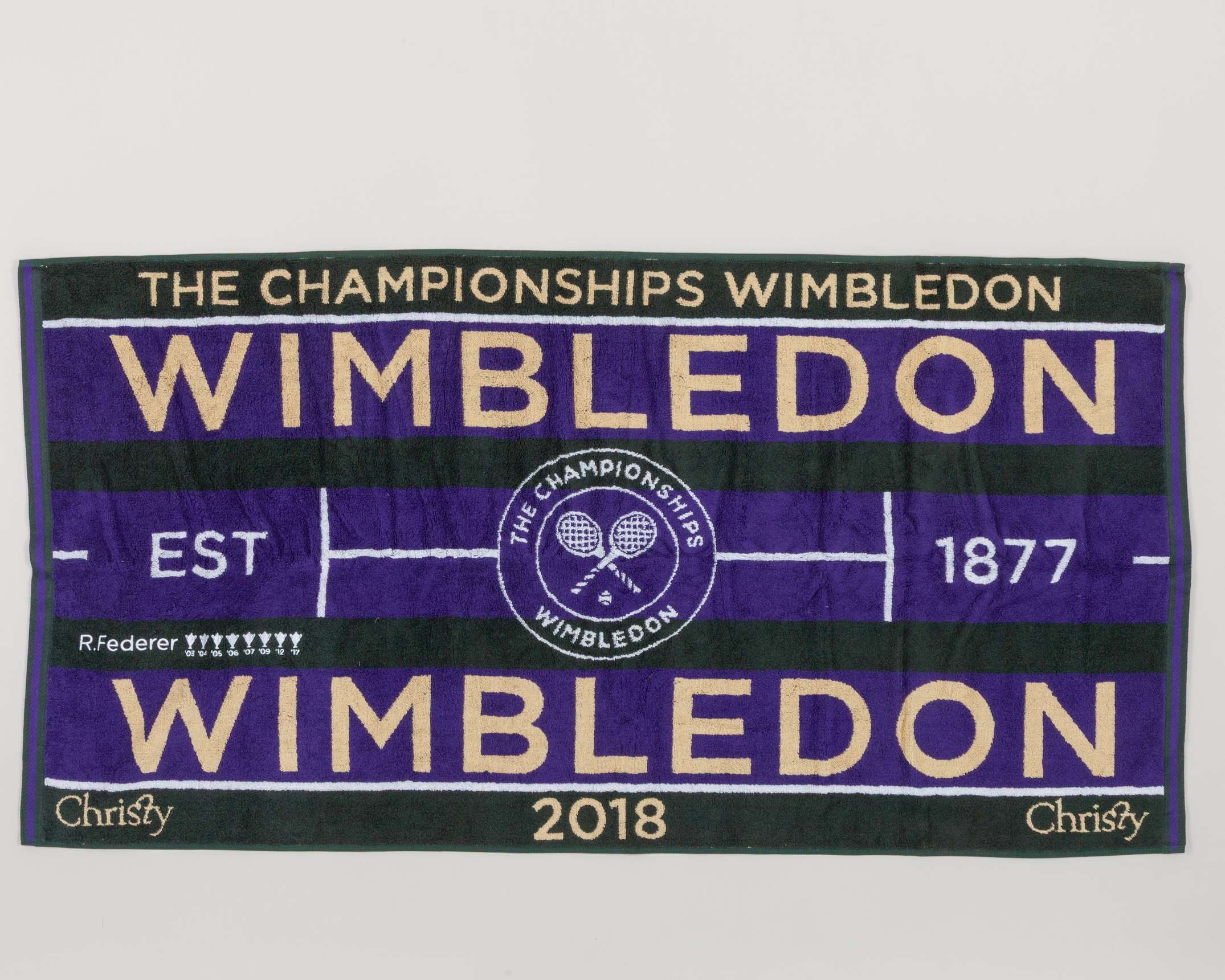 Limited edition Roger Federer 2018 embroidered towel