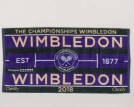 Limited edition Roger Federer 2018 embroidered towel