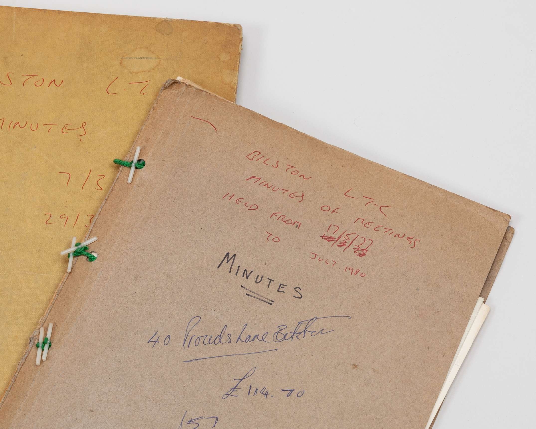 A Bilston Lawn Tennis Club archive of twin presentation boards - Image 12 of 15