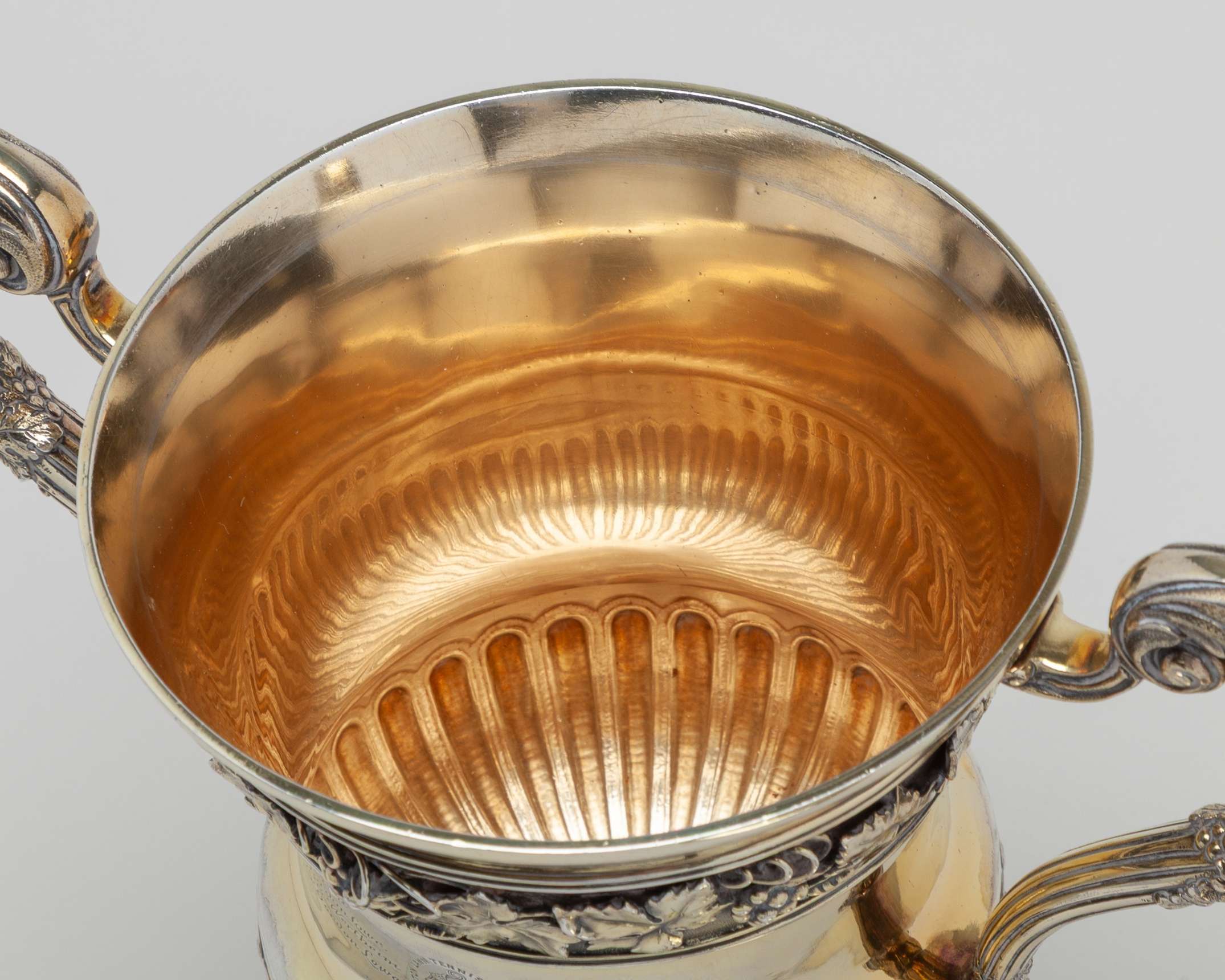 Silver-gilt Menton Lawn Tennis Club Riviera two-handled trophy - Image 6 of 10