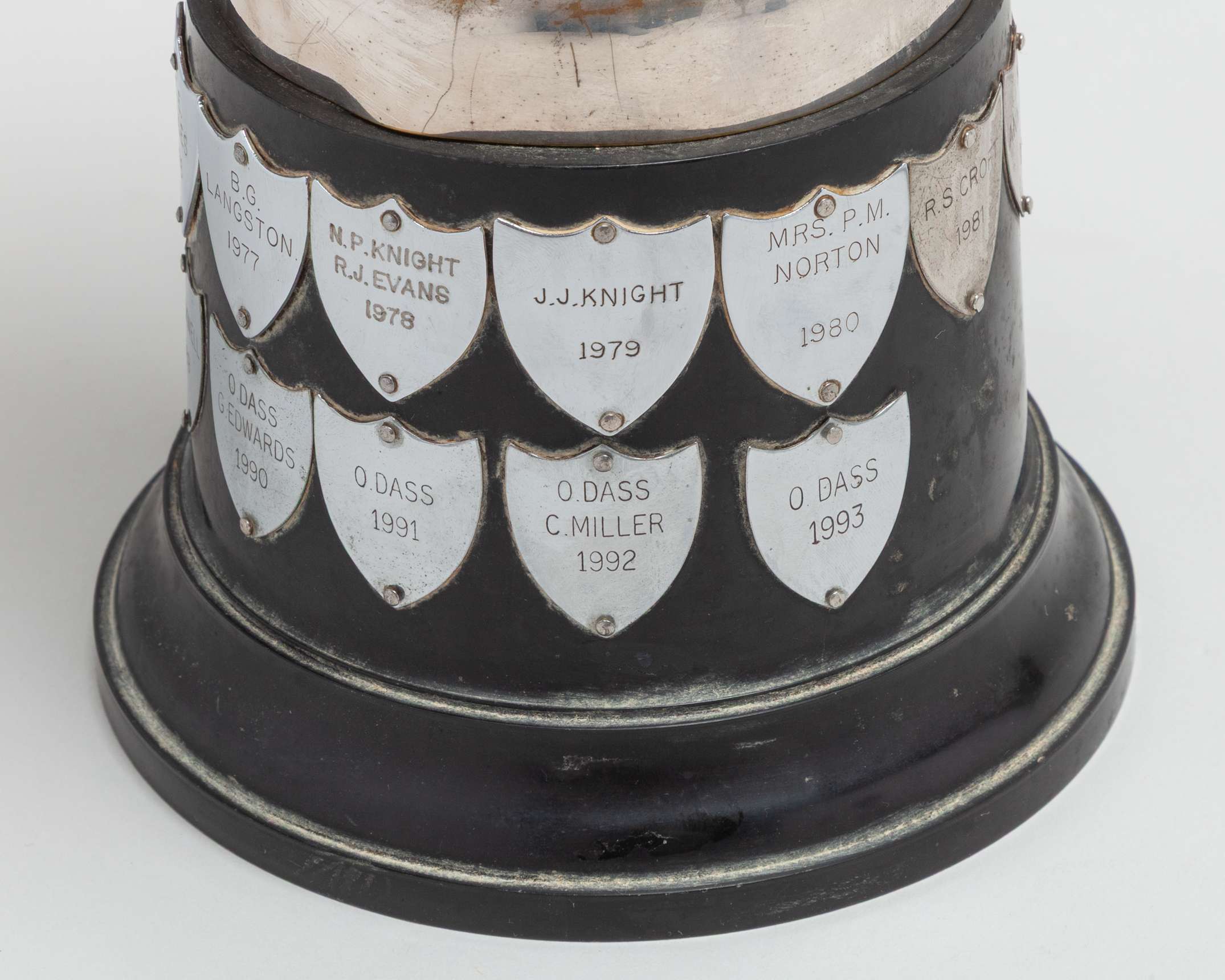 A Bilston Lawn Tennis Club archive of twin presentation boards - Image 8 of 15