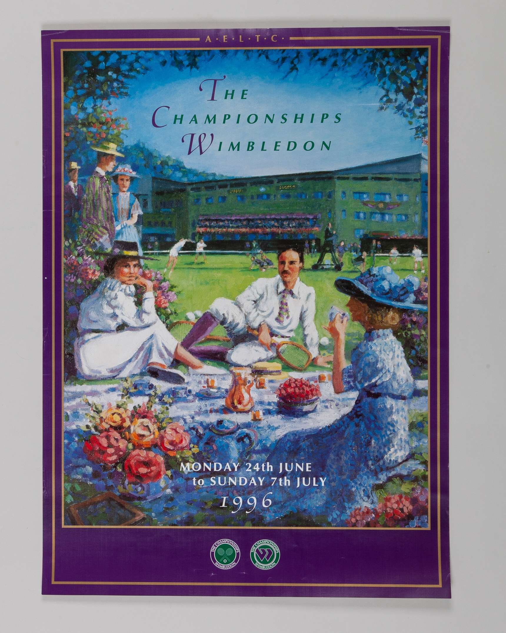 A Collection of original&nbsp;Wimbledon and Roland Garros tennis posters - Image 8 of 11