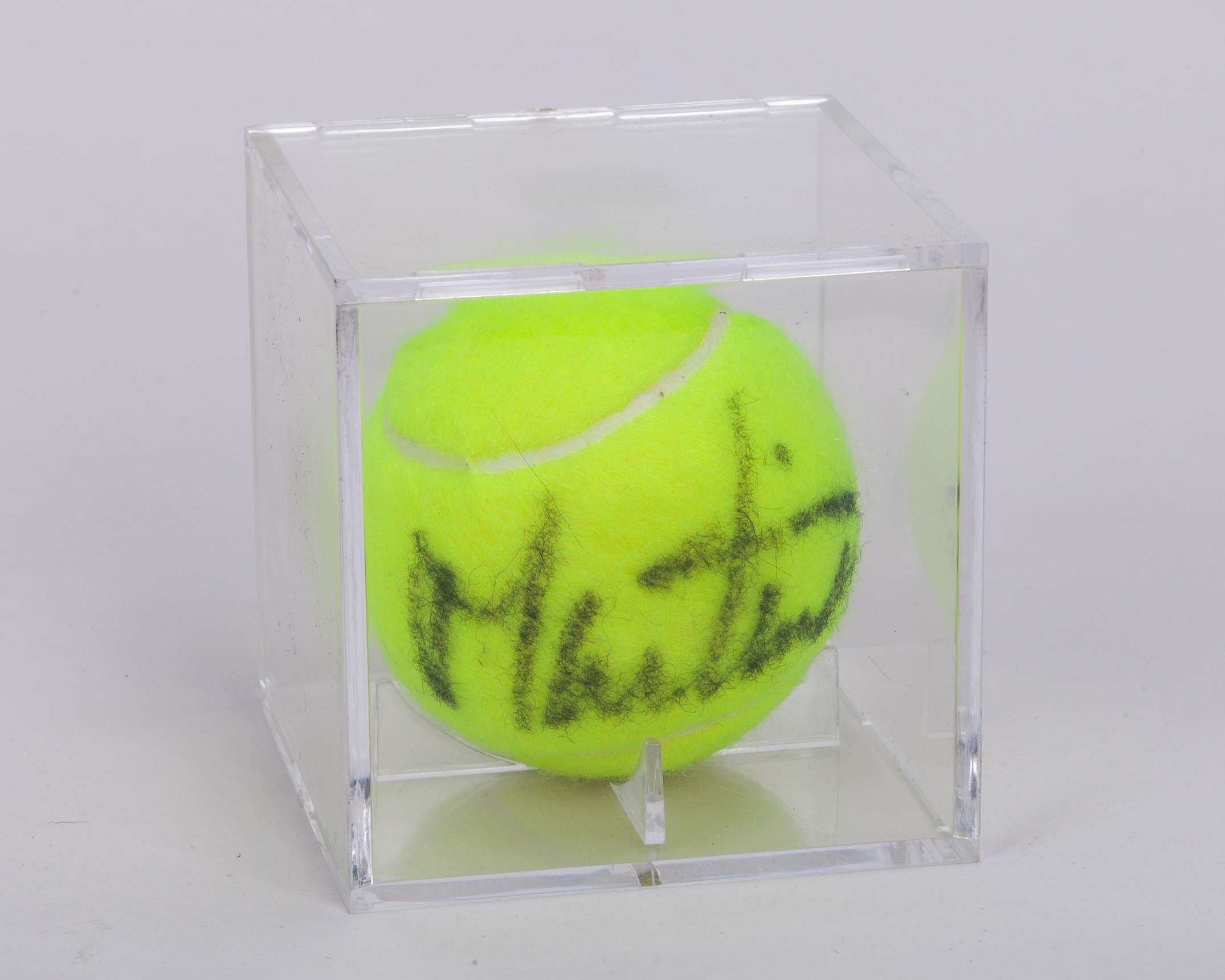 Martina Navratilova autographed yellow Slazenger Wimbledon Ultra Vis tennis ball - Image 2 of 3