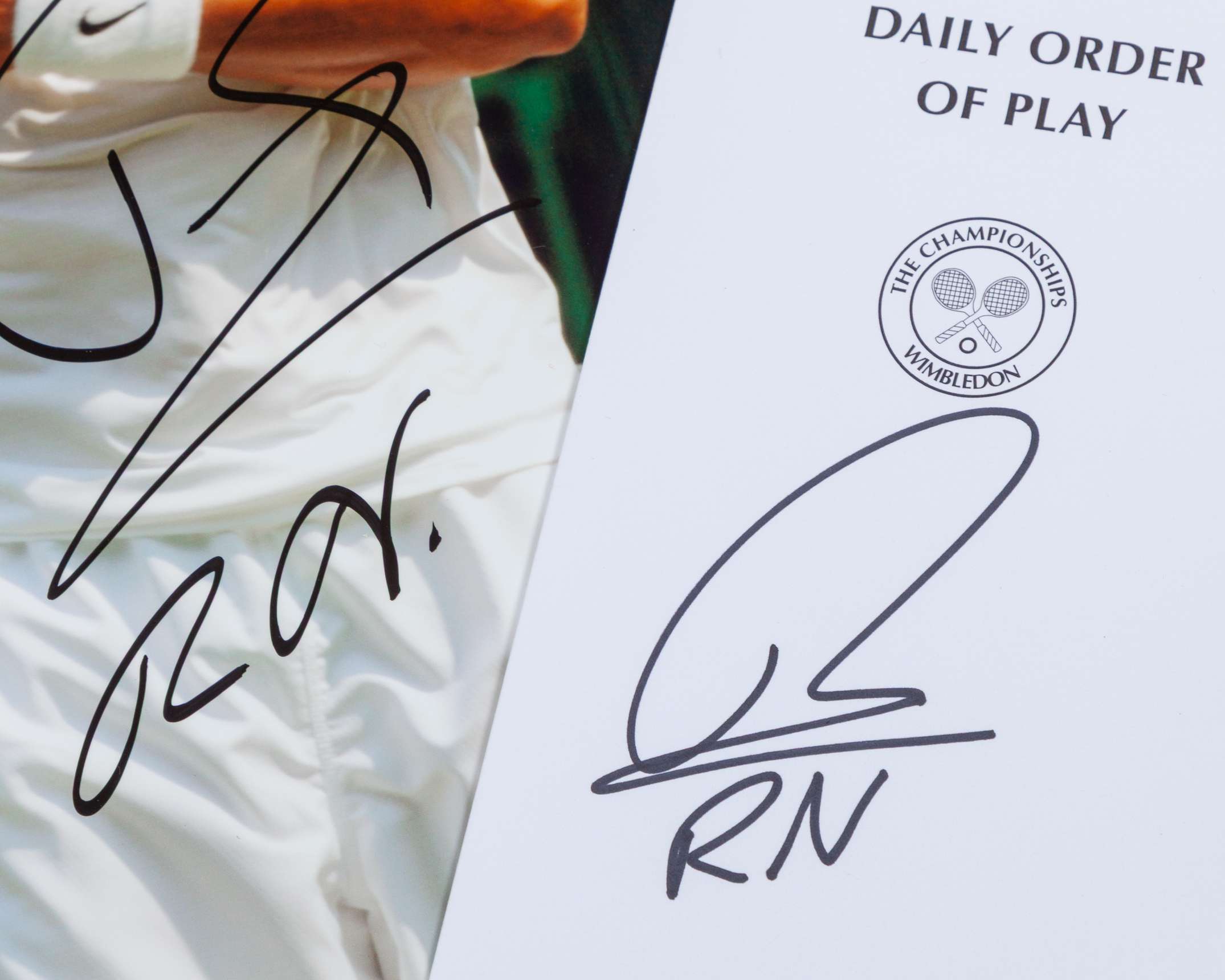 Rafael Nadal an 2010 autographed Daily Order of Play (Day 6) 26th June 2010 - Image 2 of 2