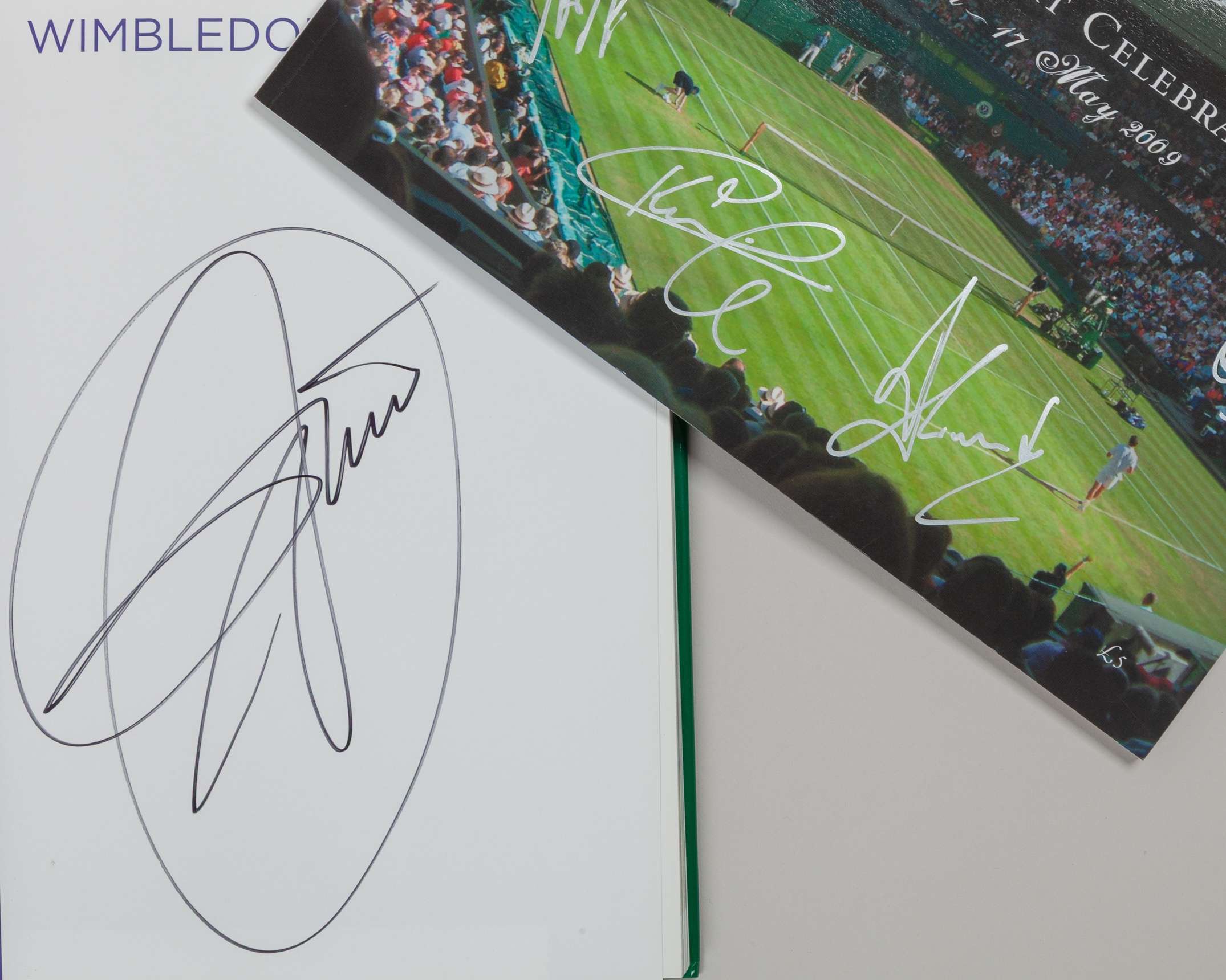 A Wimbledon Centre Court Celebration autographed brochure, 2008 - Image 2 of 2