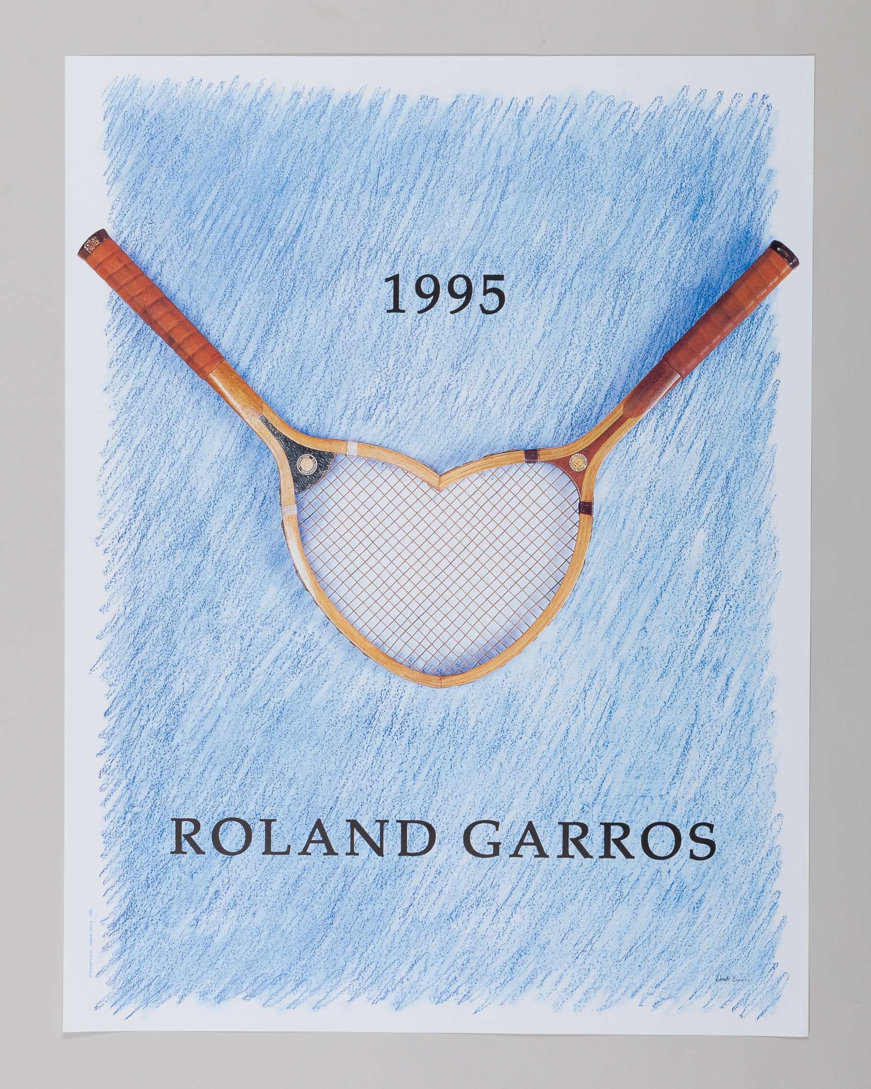 A Collection of original&nbsp;Wimbledon and Roland Garros tennis posters