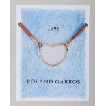 A Collection of original&nbsp;Wimbledon and Roland Garros tennis posters
