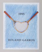 A Collection of original&nbsp;Wimbledon and Roland Garros tennis posters