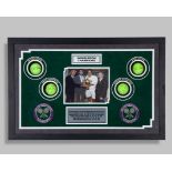 Wimbledon Champions a display of signed tennis balls