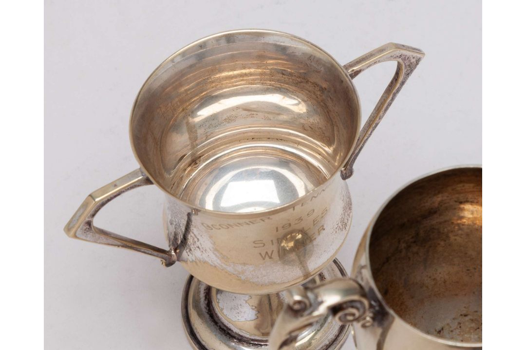 An EPNS W.L.T.C Mens Open Doubles trophy, 1937 - Image 3 of 9