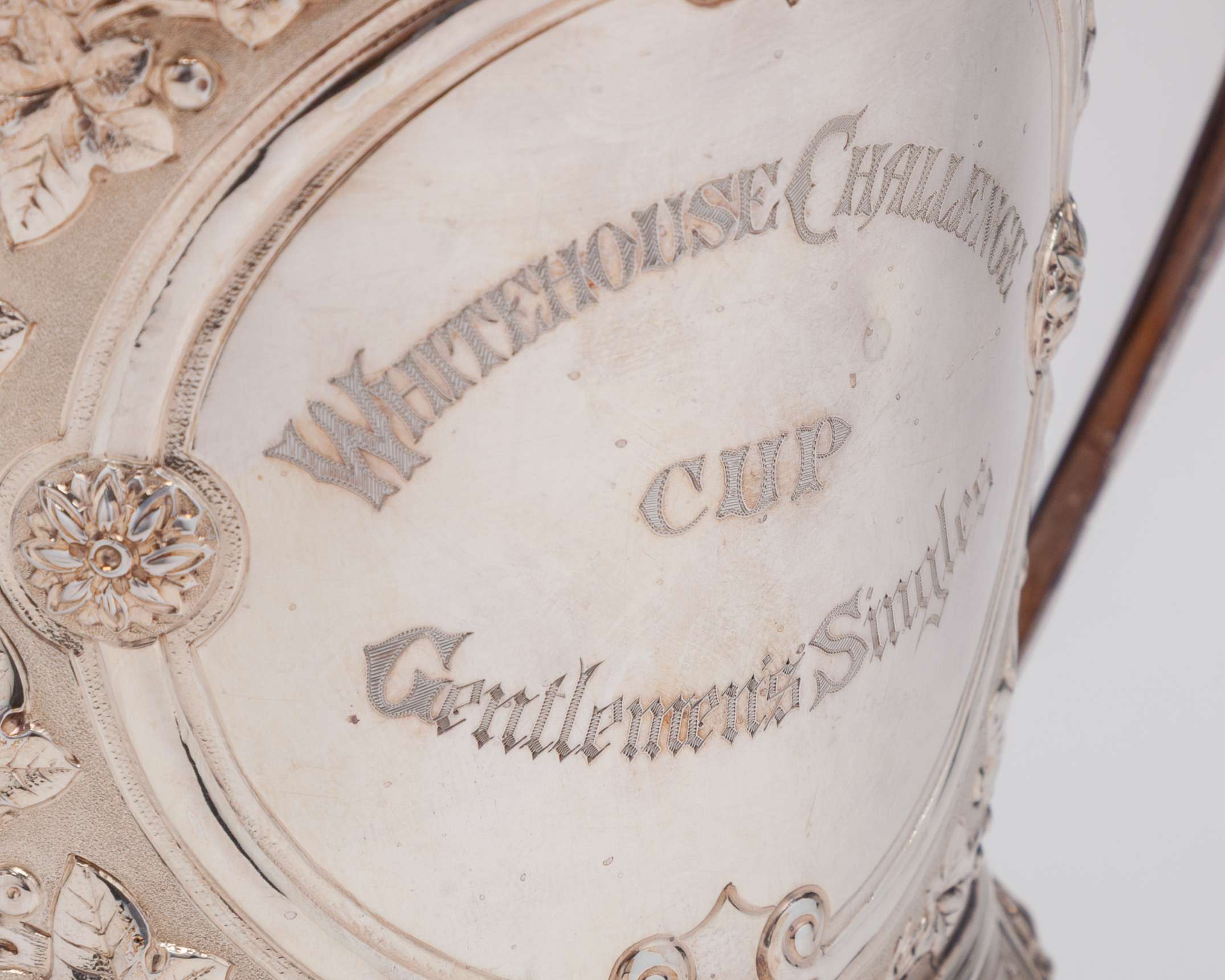 Silver Whitehouse Challenge Cup Gentleman's Singles, twin-Handled Tennis Trophy - Image 3 of 8