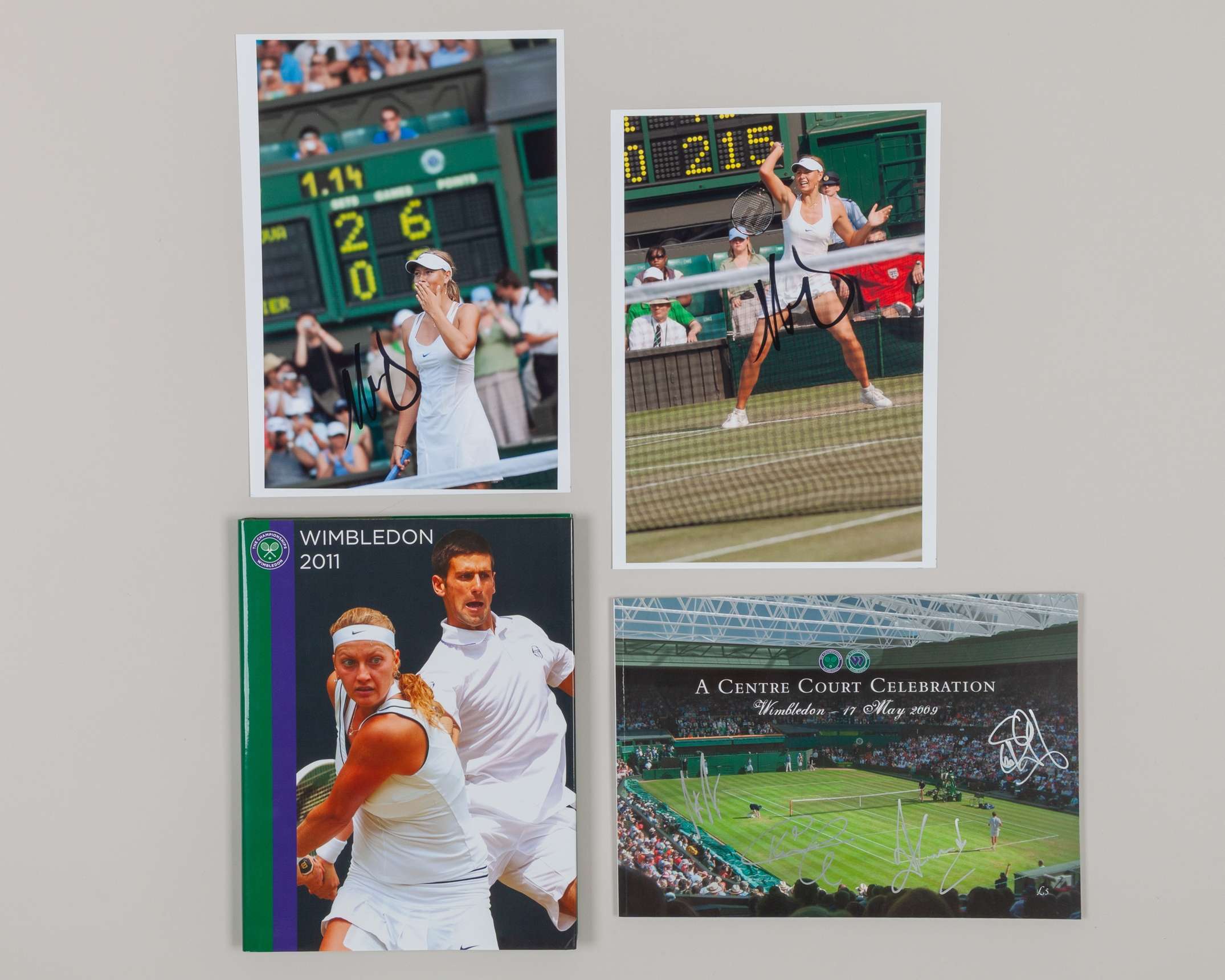 A Wimbledon Centre Court Celebration autographed brochure, 2008