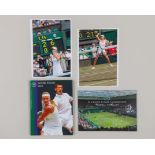 A Wimbledon Centre Court Celebration autographed brochure, 2008