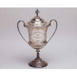 Silver Whitehouse Challenge Cup Gentleman's Singles, twin-Handled Tennis Trophy