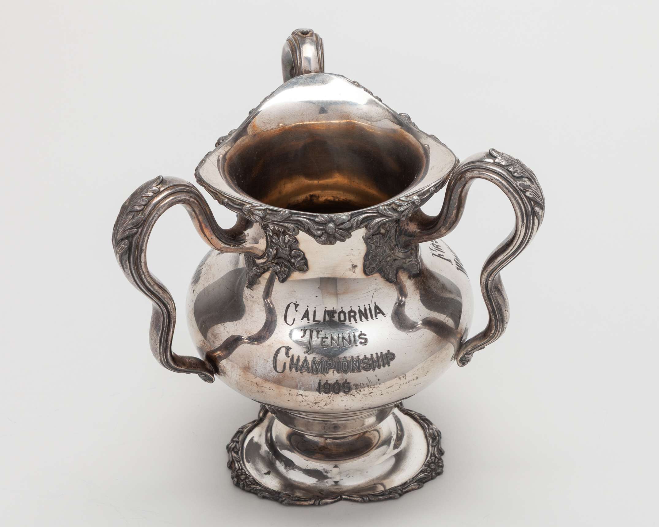 A California Tennis Championship Singles Trophy, dated 1905