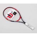 Roger Federer autographed black, red and white Wilson Federer Tour 110 racket