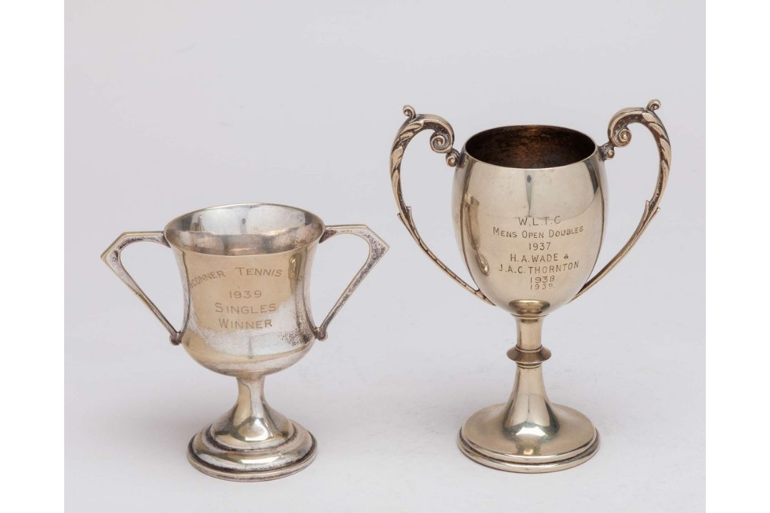 An EPNS W.L.T.C Mens Open Doubles trophy, 1937 - Image 1 of 9