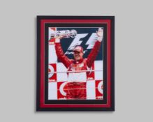 Michael Schumacher Signed Scuderia Ferrari Photograph Framed Presentation