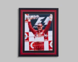 Michael Schumacher Signed Scuderia Ferrari Photograph Framed Presentation