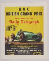 RAC British Grand Prix Poster