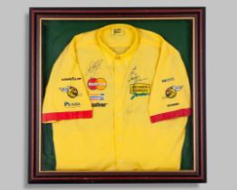 Benson & Hedges Jordan Grand Prix 1998 Signed Framed Team Shirt